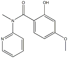2-hydroxy-4-methoxy-N-methyl-N-(pyridin-2-yl)benzamide Struktur