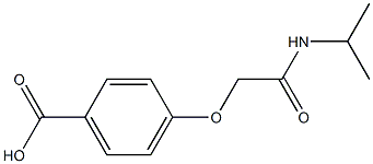 4-[2-(isopropylamino)-2-oxoethoxy]benzoic acid Struktur