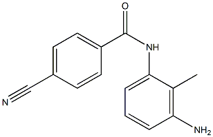 N-(3-amino-2-methylphenyl)-4-cyanobenzamide Struktur