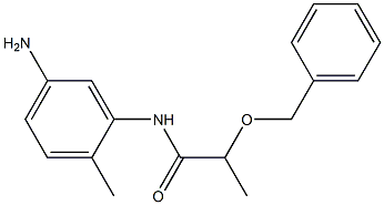 N-(5-amino-2-methylphenyl)-2-(benzyloxy)propanamide Struktur