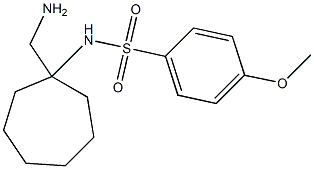 N-[1-(aminomethyl)cycloheptyl]-4-methoxybenzene-1-sulfonamide Struktur