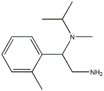 N-[2-amino-1-(2-methylphenyl)ethyl]-N-isopropyl-N-methylamine Struktur