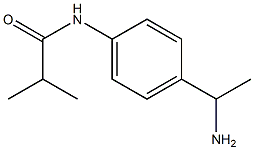 N-[4-(1-aminoethyl)phenyl]-2-methylpropanamide Struktur