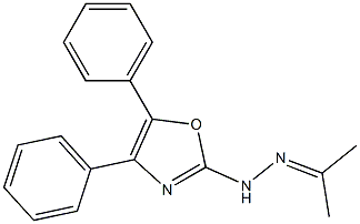 Acetone (4,5-diphenyloxazol-2-yl)hydrazone Struktur