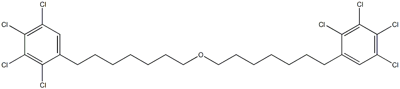 2,3,4,5-Tetrachlorophenylheptyl ether Structure