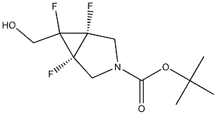 tert-butyl (1R,5S,6s)-1,5,6-trifluoro-6-(hydroxymethyl)-3-azabicyclo[3.1.0]hexane-3-carboxylate