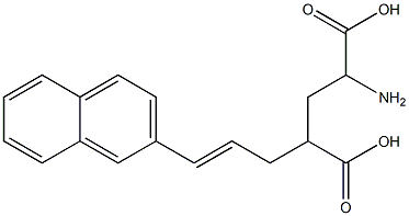 2-amino-4-carboxy-7-(2-naphthyl)hept-6-enoic acid Structure