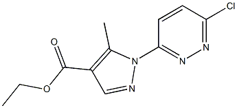 ETHYL 1-(6-CHLOROPYRIDAZIN-3-YL)-5-METHYL-1H-PYRAZOLE-4-CARBOXYLATE Struktur