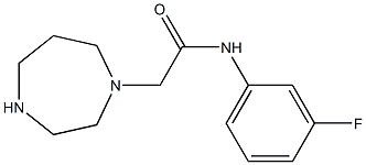 2-(1,4-diazepan-1-yl)-N-(3-fluorophenyl)acetamide Struktur