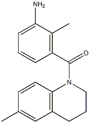 2-methyl-3-[(6-methyl-3,4-dihydroquinolin-1(2H)-yl)carbonyl]aniline Struktur
