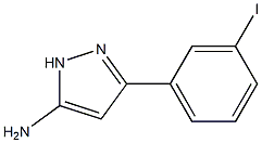 3-(3-iodophenyl)-1H-pyrazol-5-amine Struktur