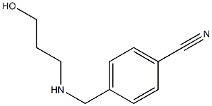 4-{[(3-hydroxypropyl)amino]methyl}benzonitrile Struktur
