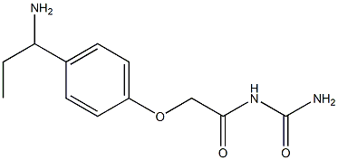 N-(aminocarbonyl)-2-[4-(1-aminopropyl)phenoxy]acetamide Struktur