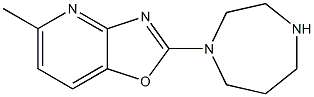 2-(1,4-diazepan-1-yl)-5-methyl[1,3]oxazolo[4,5-b]pyridine Struktur
