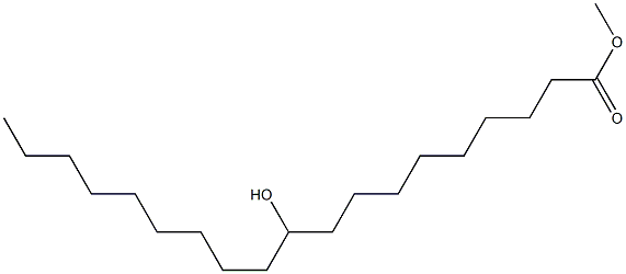 10-Hydroxynonadecanoic acid methyl ester Struktur