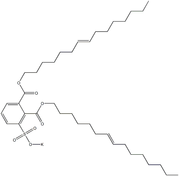 3-(Potassiosulfo)phthalic acid di(7-pentadecenyl) ester Structure