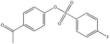 4-Fluorobenzenesulfonic acid 4-acetylphenyl ester Struktur