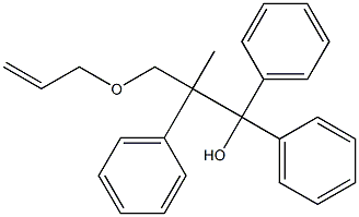 2-Allyloxymethyl-1,1,2-triphenyl-1-propanol Struktur