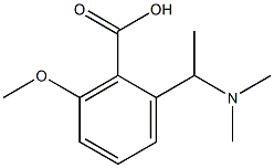 2-[1-(Dimethylamino)ethyl]-6-methoxybenzoic acid Struktur