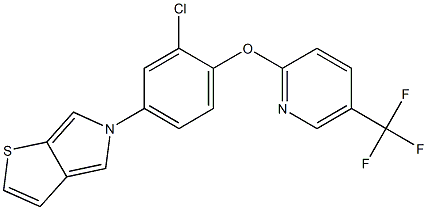 5-(3-chloro-4-{[5-(trifluoromethyl)-2-pyridinyl]oxy}phenyl)-5H-thieno[2,3-c]pyrrole Structure
