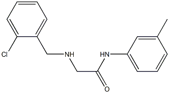 2-{[(2-chlorophenyl)methyl]amino}-N-(3-methylphenyl)acetamide Structure