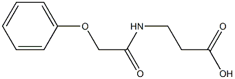 3-(2-phenoxyacetamido)propanoic acid Struktur
