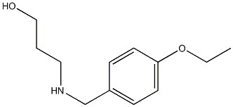 3-{[(4-ethoxyphenyl)methyl]amino}propan-1-ol Struktur