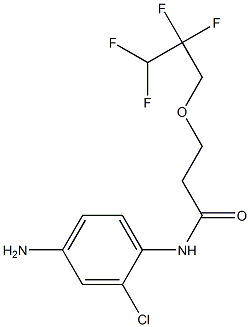 N-(4-amino-2-chlorophenyl)-3-(2,2,3,3-tetrafluoropropoxy)propanamide Struktur