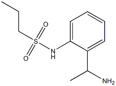 N-[2-(1-aminoethyl)phenyl]propane-1-sulfonamide Struktur