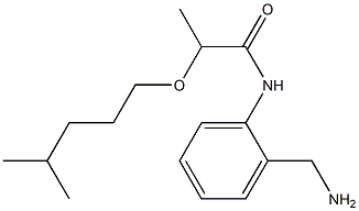 N-[2-(aminomethyl)phenyl]-2-[(4-methylpentyl)oxy]propanamide Struktur