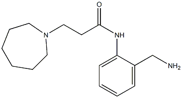N-[2-(aminomethyl)phenyl]-3-azepan-1-ylpropanamide Struktur