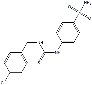 4-({[(4-chlorobenzyl)amino]carbothioyl}amino)benzenesulfonamide Struktur