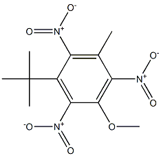 1-tert-Butyl-5-methoxy-3-methyl-2,4,6-trinitrobenzene Struktur