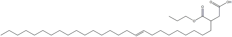 3-(9-Hexacosenyl)succinic acid 1-hydrogen 4-propyl ester Struktur