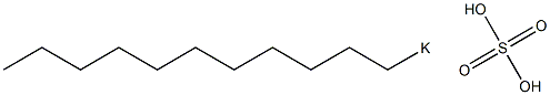 Sulfuric acid undecyl=potassium salt Struktur