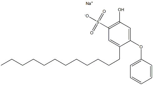 5-Hydroxy-2-dodecyl[oxybisbenzene]-4-sulfonic acid sodium salt Struktur