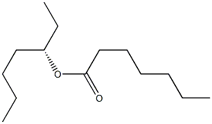 (-)-Heptanoic acid (S)-1-ethylpentyl ester Struktur