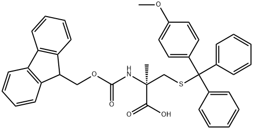 (R)-L-N-FMOC-S-MMT-A-METHYLCYSTEINE Structure
