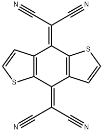 2,2'-(Benzo[1,2-b:4,5-b']dithiophene-4,8-diylidene)dimalononitrile Struktur