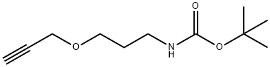 Carbamic acid, N-[3-(2-propyn-1-yloxy)propyl]-, 1,1-dimethylethyl ester Struktur