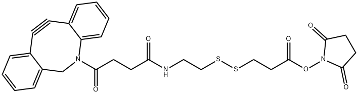 Azadibenzocyclooctyne-CONH-N-hydroxysuccinimidyl ester Struktur