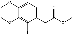(2-Iodo-3,4-dimethoxy-phenyl)-acetic acid methyl ester, 1806331-60-1, 結(jié)構(gòu)式