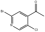 Ethanone, 1-(2-bromo-5-chloro-4-pyridinyl)- Struktur