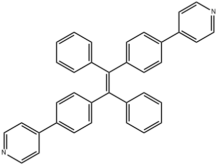 Pyridine, 4,4'-[[(1E)-1,2-diphenyl-1,2-ethenediyl]di-4,1-phenylene]bis- Struktur