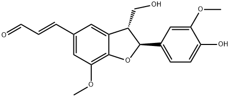 Balanophonin, (+)- Struktur