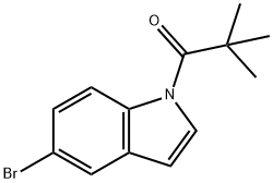 1-Propanone, 1-(5-bromo-1H-indol-1-yl)-2,2-dimethyl- Structure
