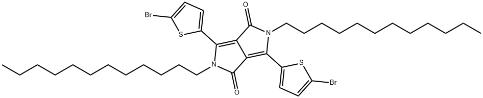 3,6-bis-(5-bromothiophen-2-yl)-N,N'-bis(dodecyl)-1,4-dioxopyrrolo[3,4-c]pyrrole|3,6-二(5-溴噻吩-2-基)-2,5-二十二烷基吡咯[3,4-C]吡咯-1,4(2H,5H)-二酮