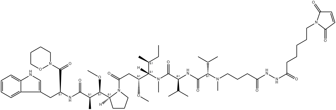 MC-Alkyl-Hydrazine Modified MMAF, 1404071-64-2, 結(jié)構(gòu)式