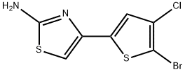2-Thiazolamine, 4-(5-bromo-4-chloro-2-thienyl)- Struktur