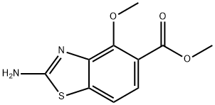 methyl 2-amino-4-methoxy-1,3-benzothiazole-5-carboxylate Struktur